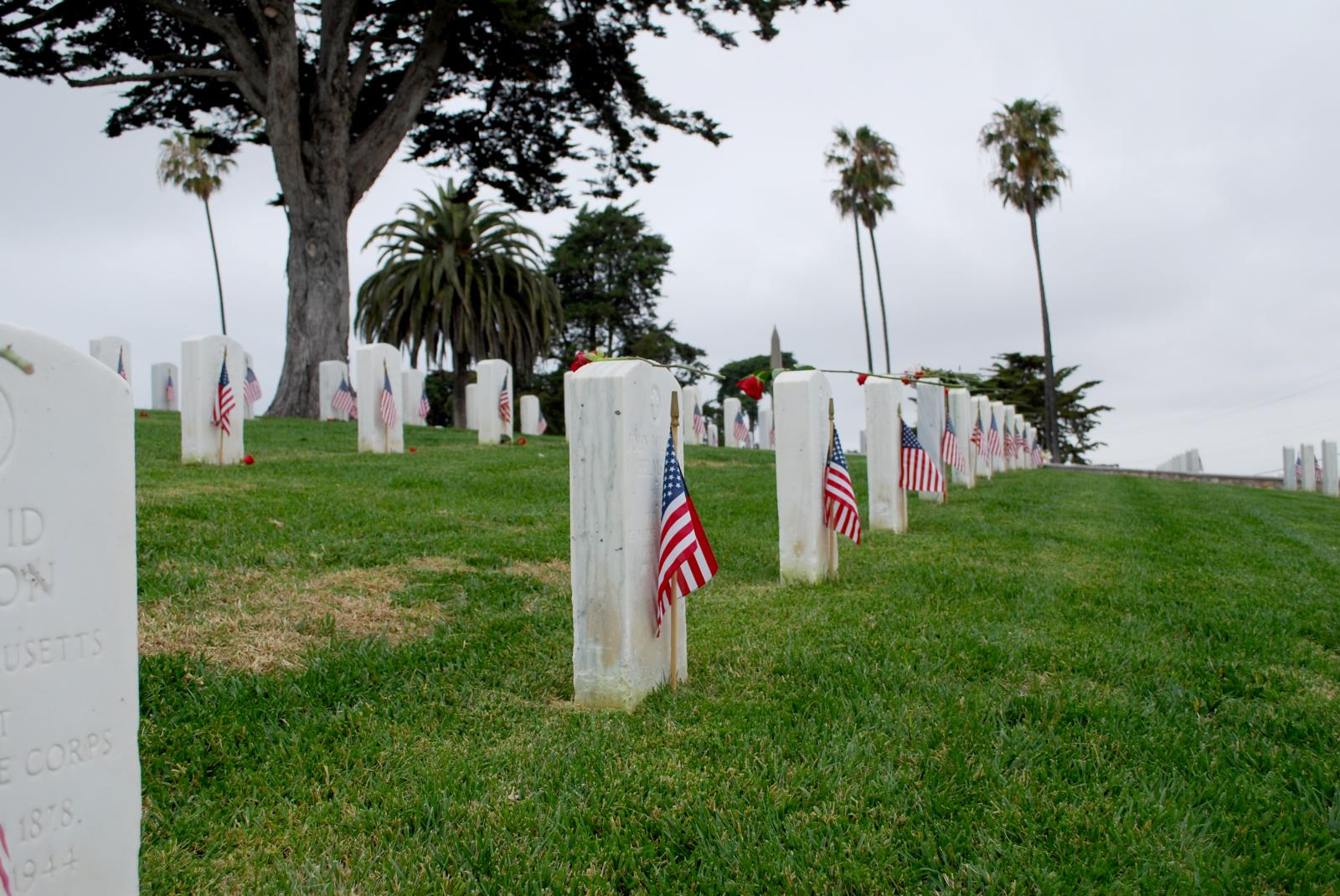 Flags and tombstones